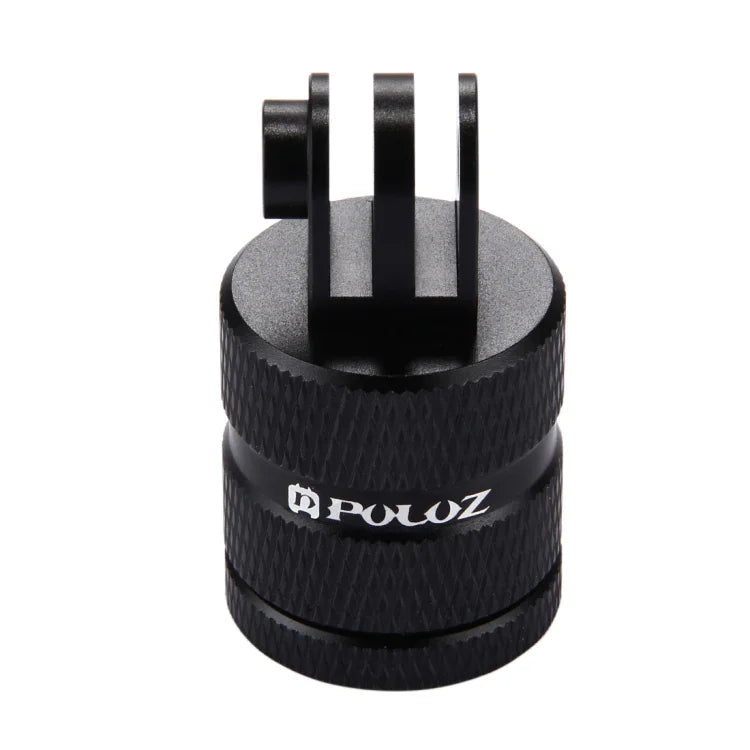 Adaptador CNC para Montagem em Tripé com Orifício de Parafuso de 1/4 polegada PULUZ para GoPro, Insta360, DJI e Outras Câmaras de Ação, Tamanho Longo de 1/4 polegada
