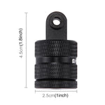 Adaptador CNC para Montagem em Tripé com Orifício de Parafuso de 1/4 polegada PULUZ para GoPro, Insta360, DJI e Outras Câmaras de Ação, Tamanho Longo de 1/4 polegada