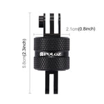 Braço Extensor Giratório CNC de 360 Graus para Montagem em Tripé PULUZ para GoPro, Insta360, DJI e Outras Câmaras de Ação, Adaptador Extensor