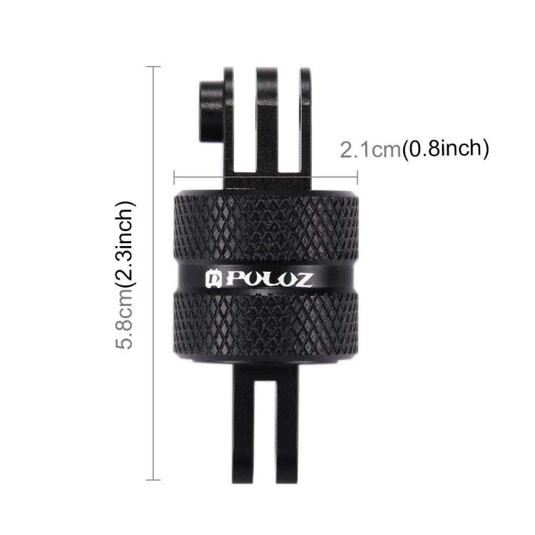 Braço Extensor Giratório CNC de 360 Graus para Montagem em Tripé PULUZ para GoPro, Insta360, DJI e Outras Câmaras de Ação, Adaptador Extensor