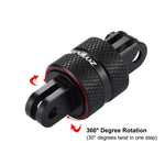 Braço Extensor Giratório CNC de 360 Graus para Montagem em Tripé PULUZ para GoPro, Insta360, DJI e Outras Câmaras de Ação, Adaptador Extensor