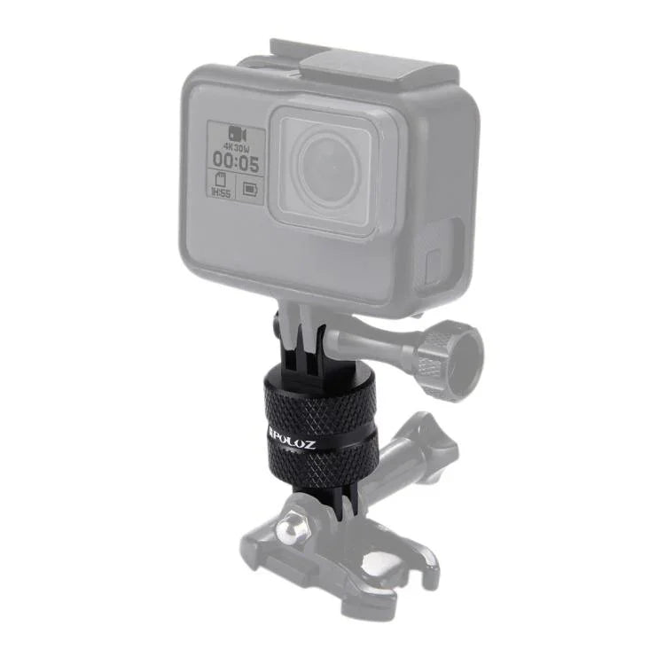 Braço Extensor Giratório CNC de 360 Graus para Montagem em Tripé PULUZ para GoPro, Insta360, DJI e Outras Câmaras de Ação, Adaptador Extensor