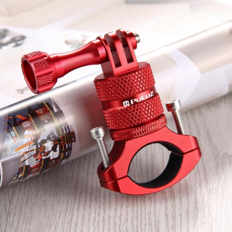 Suporte Adaptador de Alumínio para Guiador de Bicicleta com Rotação de 360 Graus e Parafuso para GoPro, Insta360, DJI e Outras Câmaras de Ação, Stock na China (Vermelho), Stock na China (Azul), Suporte Adaptador para Guiador 1