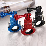 Suporte Adaptador de Alumínio para Guiador de Bicicleta com Rotação de 360 Graus e Parafuso para GoPro, Insta360, DJI e Outras Câmaras de Ação, Stock na China (Vermelho), Stock na China (Azul), Suporte Adaptador para Guiador 1