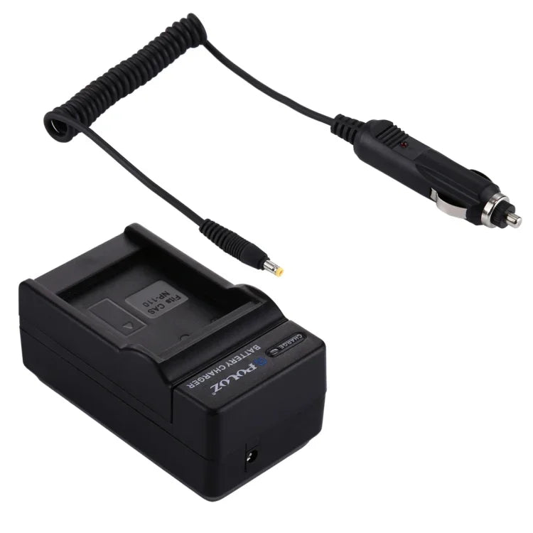 Carregador de Bateria para Câmara Digital PULUZ para Bateria Casio NP-110, Carregador de Carro NP-110