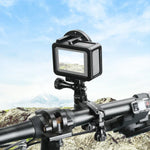Suporte Adaptador de Alumínio para Guiador de Bicicleta com Rotação de 360 Graus e Parafuso para GoPro, Insta360, DJI e Outras Câmaras de Ação, Suporte Adaptador para Guiador 2