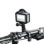 Suporte Adaptador de Alumínio para Guiador de Bicicleta com Rotação de 360 Graus e Parafuso para GoPro, Insta360, DJI e Outras Câmaras de Ação, Suporte Adaptador para Guiador 2