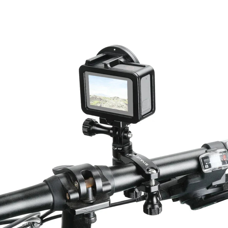 Suporte Adaptador de Alumínio para Guiador de Bicicleta com Rotação de 360 Graus e Parafuso para GoPro, Insta360, DJI e Outras Câmaras de Ação, Suporte Adaptador para Guiador 2