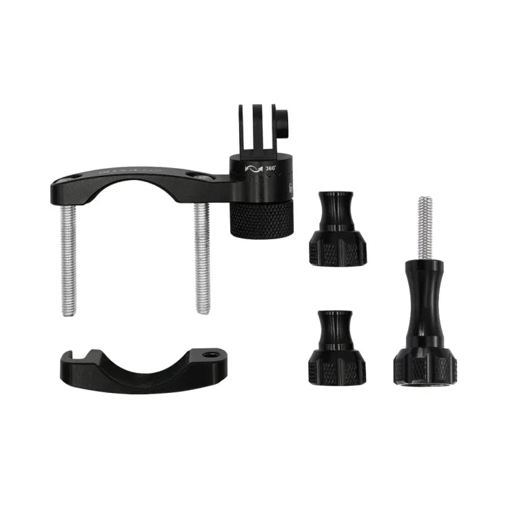 Suporte Adaptador de Alumínio para Guiador de Bicicleta com Rotação de 360 Graus e Parafuso para GoPro, Insta360, DJI e Outras Câmaras de Ação, Suporte Adaptador para Guiador 2