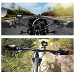 Suporte Adaptador de Alumínio para Guiador de Bicicleta com Rotação de 360 Graus e Parafuso para GoPro, Insta360, DJI e Outras Câmaras de Ação, Suporte Adaptador para Guiador 2