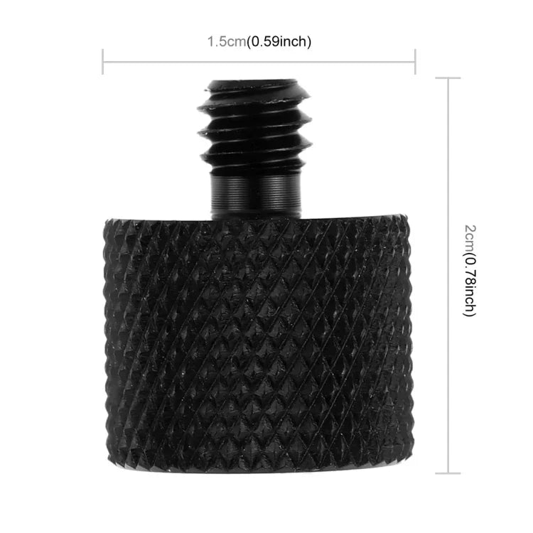 Adaptador de Parafuso PULUZ de Rosca Fêmea 3/8 polegadas para Rosca Macho 1/4 polegadas