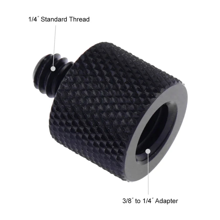 Adaptador de Parafuso PULUZ de Rosca Fêmea 3/8 polegadas para Rosca Macho 1/4 polegadas