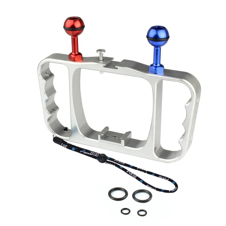 Braço de Luz de Mergulho Manual Duplo PULUZ em Alumínio CNC com Cordão para GoPro, Insta360, DJI e Outras Câmaras de Ação, Suporte de Braço de Luz/S