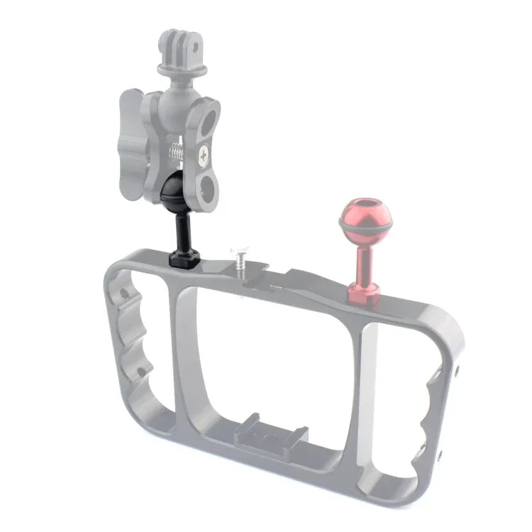 Suporte Adaptador de Bola de Alumínio com Parafuso 1/4 polegadas PULUZ para GoPro, Insta360, DJI e Outras Câmaras de Ação, Diâmetro: 2,5 cm, Parafuso 1/4 polegadas (Preto), Parafuso 1/4 polegadas (Azul)