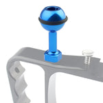 Suporte Adaptador de Bola de Alumínio com Parafuso 1/4 polegadas PULUZ para GoPro, Insta360, DJI e Outras Câmaras de Ação, Diâmetro: 2,5 cm, Parafuso 1/4 polegadas (Preto), Parafuso 1/4 polegadas (Azul)