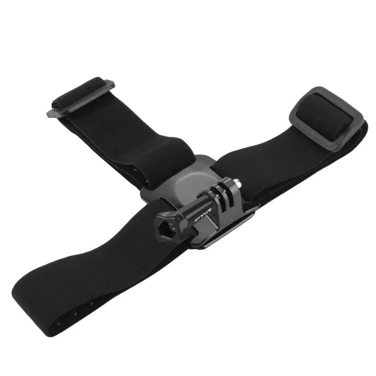 Correia Elástica PULUZ para Montagem Ajustável na Cabeça para GoPro, Insta360 ONE R, DJI Osmo Action e Outras Câmaras de Ação, Correia para Cabeça