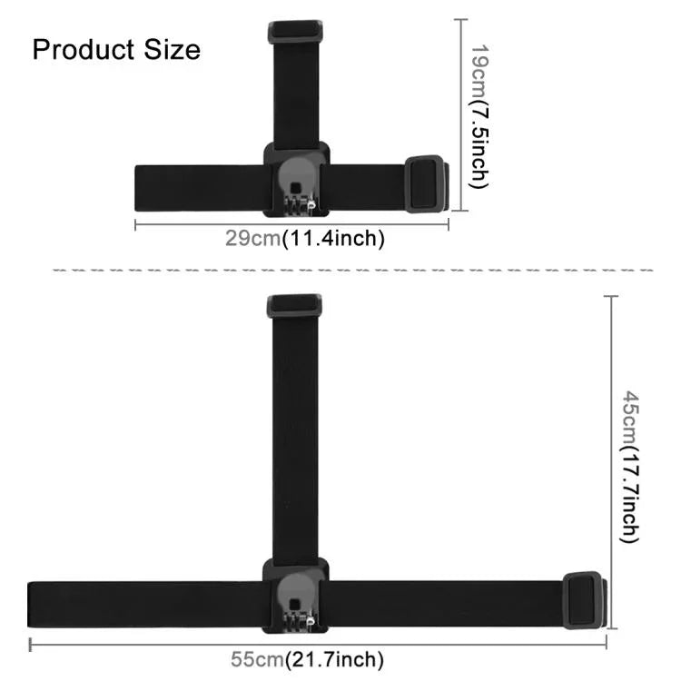 Correia Elástica PULUZ para Montagem Ajustável na Cabeça para GoPro, Insta360 ONE R, DJI Osmo Action e Outras Câmaras de Ação, Correia para Cabeça