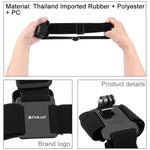 Correia Elástica PULUZ para Montagem Ajustável na Cabeça para GoPro, Insta360 ONE R, DJI Osmo Action e Outras Câmaras de Ação, Correia para Cabeça