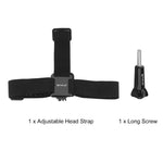 Correia Elástica PULUZ para Montagem Ajustável na Cabeça para GoPro, Insta360 ONE R, DJI Osmo Action e Outras Câmaras de Ação, Correia para Cabeça