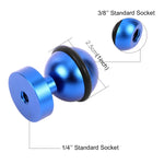 Adaptador de Montagem com Cabeça de Esfera em Alumínio CNC PULUZ para GoPro, Insta360, DJI e Outras Câmaras de Ação, Diâmetro: 2.5cm, Alumínio CNC (Preto)