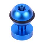 Adaptador de Montagem com Cabeça de Esfera em Alumínio CNC PULUZ para GoPro, Insta360, DJI e Outras Câmaras de Ação, Diâmetro: 2.5cm, Alumínio CNC (Preto)
