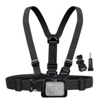 Cinta de Montagem Ajustável para Corpo PULUZ com Suporte em J e Parafuso Longo para GoPro, Insta360, DJI e Outras Câmaras de Ação, Cinta Peitoral