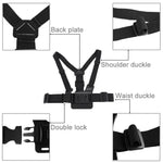 Cinta de Montagem Ajustável para Corpo PULUZ com Suporte em J e Parafuso Longo para GoPro, Insta360, DJI e Outras Câmaras de Ação, Cinta Peitoral