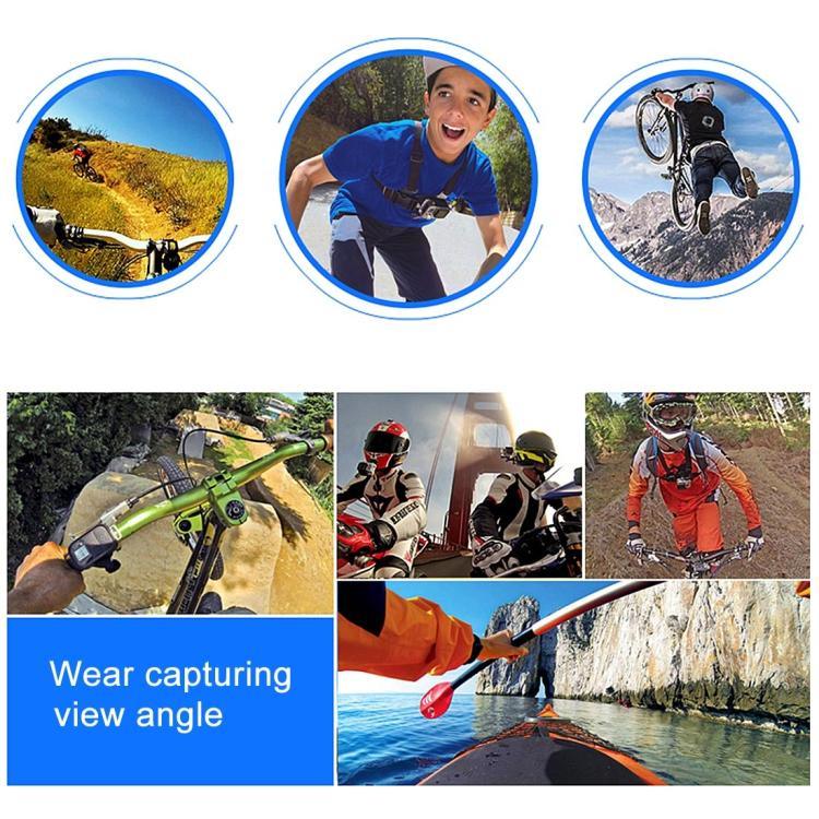 Cinta de Montagem Ajustável para Corpo PULUZ com Suporte em J e Parafuso Longo para GoPro, Insta360, DJI e Outras Câmaras de Ação, Cinta Peitoral