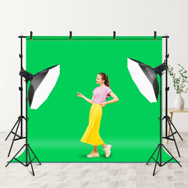 2 x 2m Suporte para Fundo de Estúdio Fotográfico com Barra Transversal, 2 x 2m