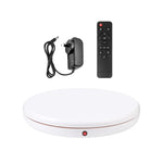 PULUZ Suporte Giratório de Exposição com Controlo Remoto e Ajuste de Velocidade de 45cm, Branco, Carga 100kg, 45cm Carga 100kg Branco Ficha AU, 45cm Carga 100kg Branco Ficha EU, 45cm Carga 100kg Branco Ficha UK, 45cm Carga 100kg Branco Ficha US