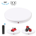 PULUZ Suporte Giratório de Exposição com Controlo Remoto e Ajuste de Velocidade de 45cm, Branco, Carga 100kg, 45cm Carga 100kg Branco Ficha AU, 45cm Carga 100kg Branco Ficha EU, 45cm Carga 100kg Branco Ficha UK, 45cm Carga 100kg Branco Ficha US