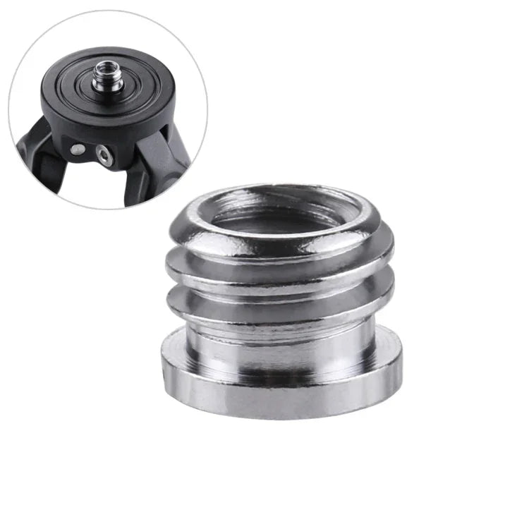 Parafuso Adaptador de Rosca Fêmea 1/4 polegada para Rosca Macho 3/8 polegadas PULUZ, 1/4 Fêmea para 3/8 Macho