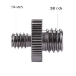 Parafuso Adaptador de Rosca Macho 1/4 polegada para Rosca Macho 3/8 polegadas PULUZ, 1/4 Macho para 3/8 Macho