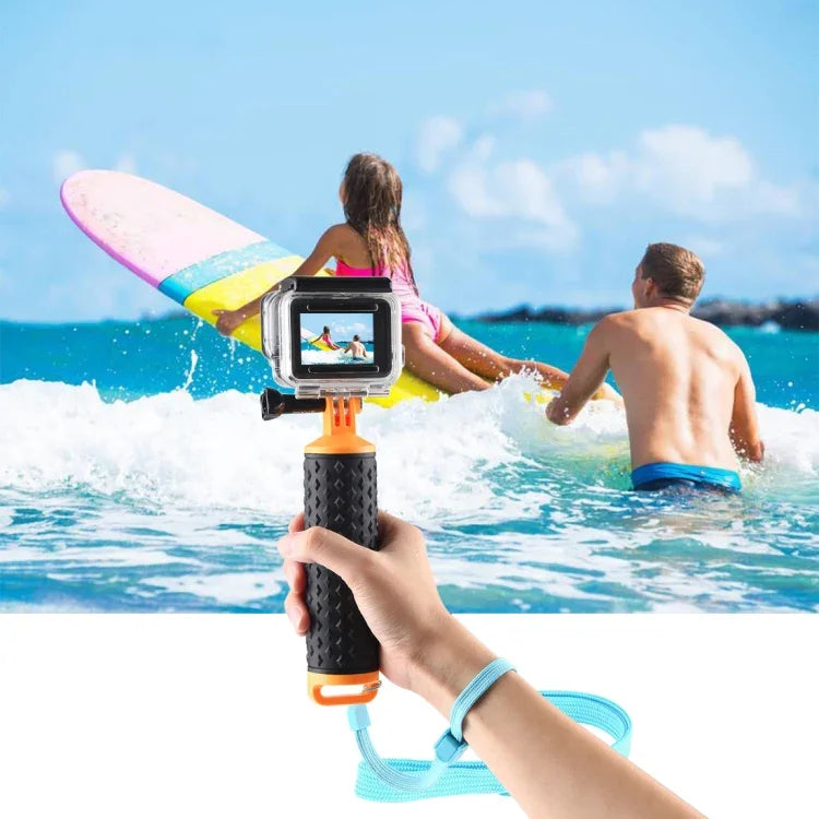 PULUZ Empunhadura Flutuante com Alça para GoPro HERO10 Black / HERO9 Black / HERO8 Black / HERO7 /6 /5 /5 Session /4 Session /4 /3+ /3 /2 /1, Xiaoyi e Outras Câmaras de Ação, Empunhadura Flutuante