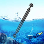 PULUZ Braço Flutuante de Fibra de Carbono com Duas Esferas 9 polegadas 23cm Comprimento 20.8mm Diâmetro, Diâmetro da Esfera: 25mm, 9 polegadas Preto