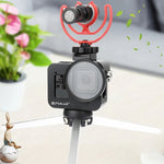 PULUZ Gaiola Protetora em Liga de Alumínio CNC com Estrutura de Segurança e Lente UV 52mm para GoPro HERO8 Black, Para HERO8 Black com Estrutura
