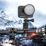 PULUZ Gaiola Protetora em Liga de Alumínio CNC com Estrutura de Segurança e Lente UV 52mm para GoPro HERO8 Black, Para HERO8 Black com Estrutura