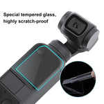 PULUZ Protetor de Lente em Vidro Temperado 9H 2.5D HD + Filme de Ecrã para Gimbal DJI OSMO Pocket, Para DJI OSMO Pocket