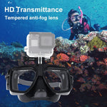 Equipamento de Mergulho para Desportos Aquáticos Máscara de Mergulho e Óculos para GoPro, Insta360, DJI e Outras Câmaras de Ação