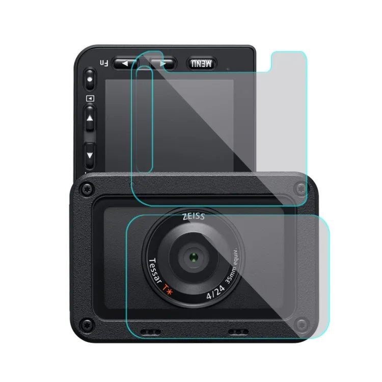 PULUZ Filme Flexível Anti-impressão Digital AF HD para Lente Frontal e Ecrã LCD Traseiro para Sony RX0 II / RX0, Para Sony RX0 II