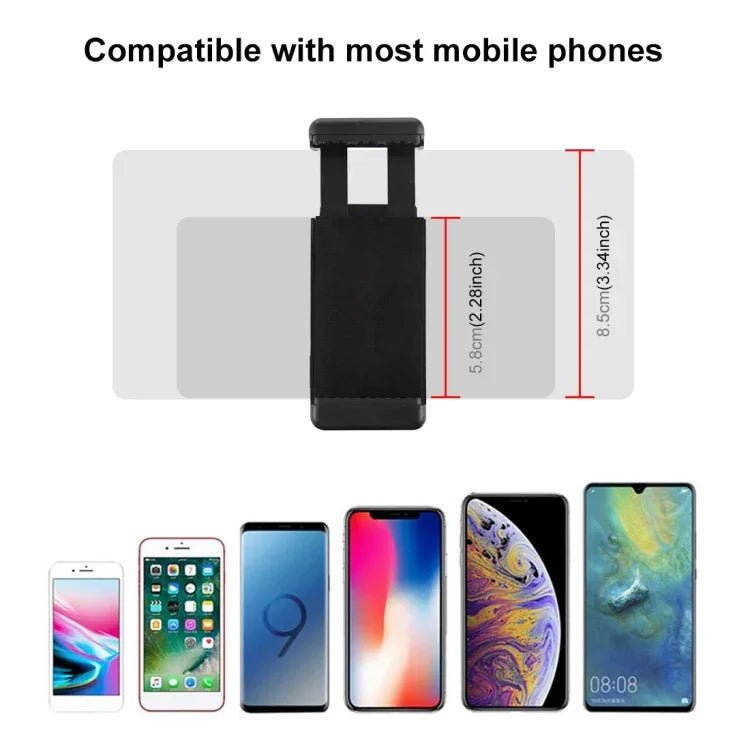 Adaptador de Montagem para Tripé com Sapata Fria e Rosca de 1/4 polegada PULUZ com Suporte para Telemóvel, Adaptador com Suporte para Telemóvel