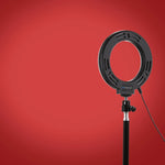 Anel LED RGBW Dimmable USB de 4,7 polegadas 12cm com Superfície Curva PULUZ para Vlogging, Fotografia e Vídeo com Tripé e Cabeça de Bola, 4,7 polegadas RGBW