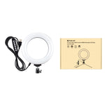 Anel LED RGBW Dimmable USB de 6,2 polegadas 16cm PULUZ para Vlogging, Fotografia e Vídeo com Tripé e Cabeça de Bola, 6,2 polegadas RGBW
