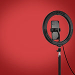 Anel LED RGBW Dimmable USB de 10,2 polegadas 26cm PULUZ para Vlogging, Fotografia e Vídeo com Tripé de Sapata Fria, Cabeça de Bola e Suporte para Telemóvel, 10,2 polegadas RGBW