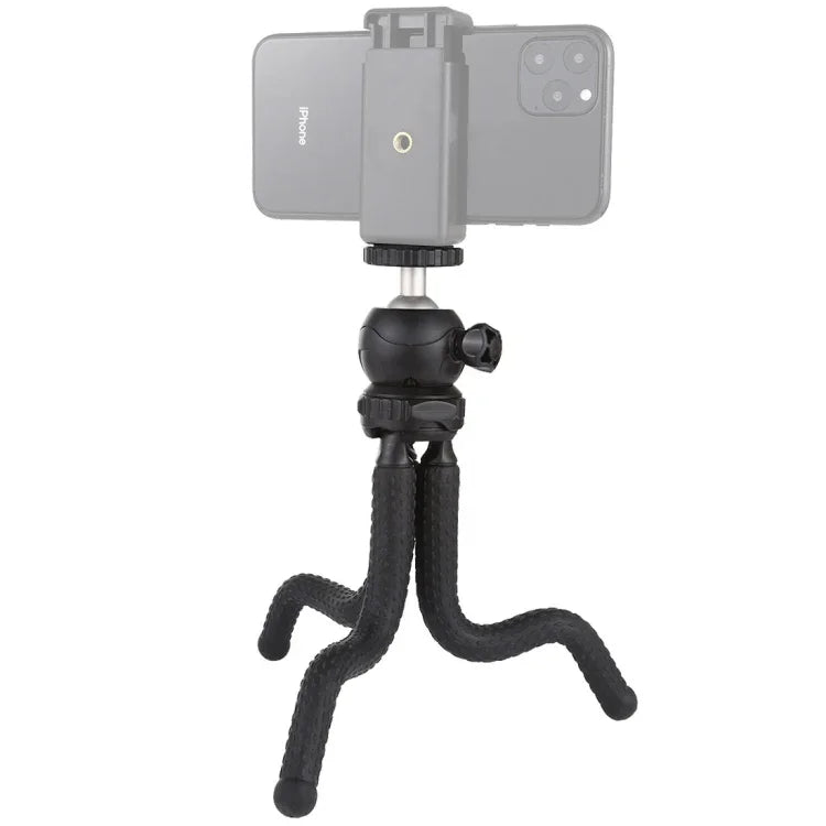 Suporte de Tripé Flexível Mini Polvo PULUZ com Cabeça de Bola para Câmaras SLR, GoPro, Telemóvel, Tamanho: 25cmx4.5cm, Tripé de 25cm