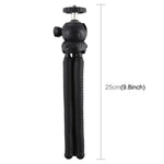 Suporte de Tripé Flexível Mini Polvo PULUZ com Cabeça de Bola para Câmaras SLR, GoPro, Telemóvel, Tamanho: 25cmx4.5cm, Tripé de 25cm