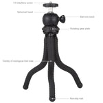 Suporte de Tripé Flexível Mini Polvo PULUZ com Cabeça de Bola para Câmaras SLR, GoPro, Telemóvel, Tamanho: 25cmx4.5cm, Tripé de 25cm