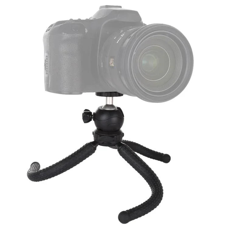 Suporte de Tripé Flexível Mini Polvo PULUZ com Cabeça de Bola para Câmaras SLR, GoPro, Telemóvel, Tamanho: 25cmx4.5cm, Tripé de 25cm