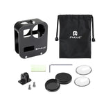 Gaiola Protetora em Liga de Alumínio CNC PULUZ para GoPro Max, Gaiola em Liga de Alumínio