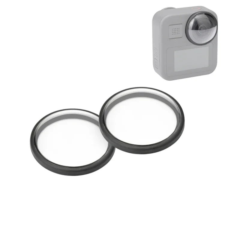 2 PCS PULUZ Tampa Protetora Acrílica para Lente GoPro Max, Tampa de Lente